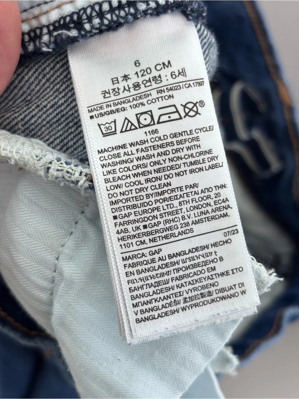 Gap High Stride Ankle Raw Hem Wide Leg Jeans Size 6 EUC